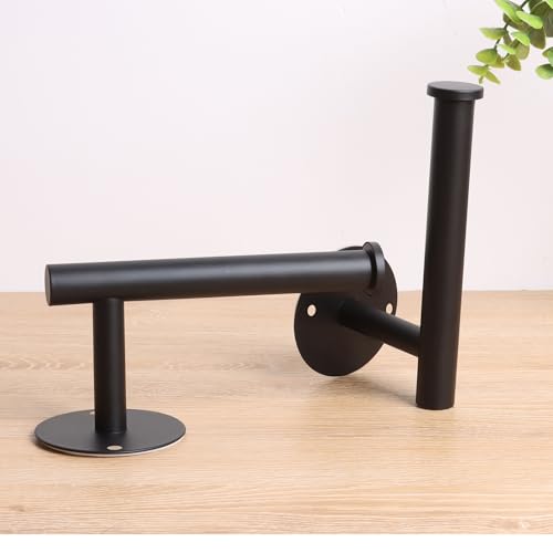 Groleca 2 Pack Curtain Holdbacks No Drill Curtain Tiebacks Self-Adhesive/Screw-in Curtain Holdbacks Curtain Pull Backs Curtain Hooks Curtain Holders Curtain Tie Backs for Curtains (2, Black)